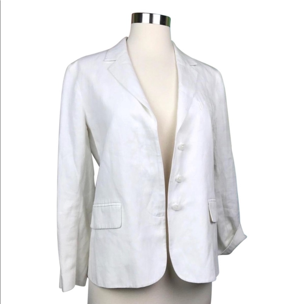VINCE White Classic Blazer